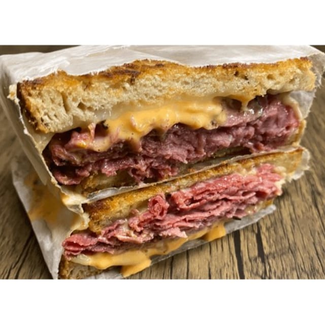 Hot Pastrami Sandwich.