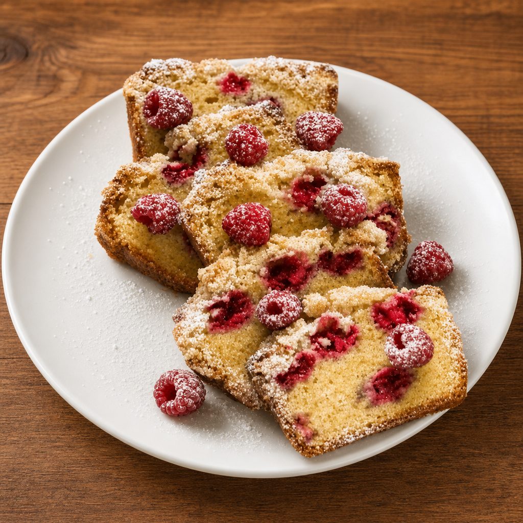 Raspberry Crumb Cake.