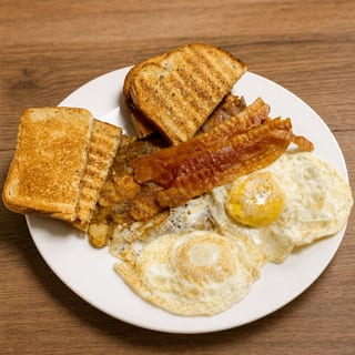 2 Eggs, Meat, Toast & Homefries