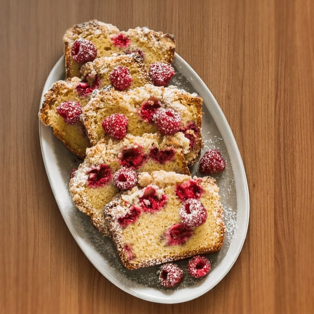Raspberry Crumb Cake.
